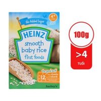 Bột ăn dặm Heinz gạo xay nhuyễn 4M 100g (Trên 4 tháng)