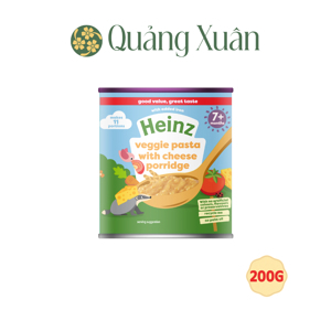 Bột ăn dặm Heinz - Mỳ Ý rau củ phô mai 7 m+