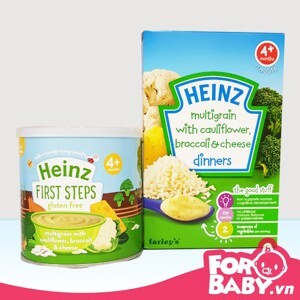 Bột ăn dặm Heinz vị bông cải phô mai - 4 tháng (125g)