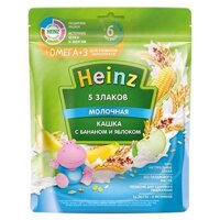 Bột ăn dặm Heinz vị lúa mạch, táo, chuối, ngô, hạt dẻ cho bé từ 6 tháng tuổi 200g