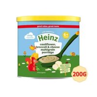 Bột Ăn Dặm Heinz Vị Súp Lơ, Bông Cải Và Phô Mai Cho Bé Từ 6M+ (200g)