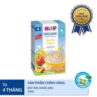 Bột ăn dặm HiPP 250g dinh dưỡng sữa chuối đào