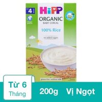 Bột ăn dặm HiPP gạo nhũ nhi hữu cơ hộp 200g (từ 6 tháng)