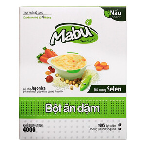 Bột ăn dặm Mabu 400g (4M+)