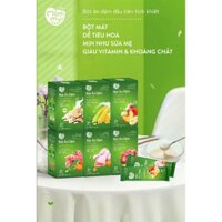 Bột ăn dặm Mămmy đầy đủ cho bé gồm bột sữa yến mạch, sữa bắp non, cháo sườn heo, gà hầm/ hộp 140g