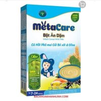 Bột ăn dặm Metacare cá hồi cải bó xôi và olive