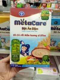 Bột ăn dặm Metacare Gà Cà Rốt Nấm hương & Olive 200g