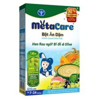Bột ăn dặm Metacare – Heo rau ngót bí đỏ & Olive (200g)