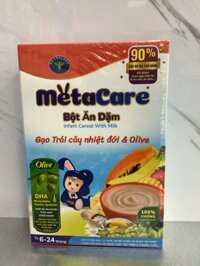 Bột ăn dặm Metacare trái cây nhiệt đới và olive