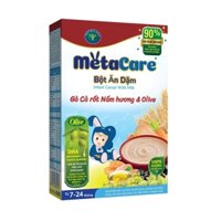 Bột ăn dặm MetaCare vị Gà cà rốt nấm hương & Olive