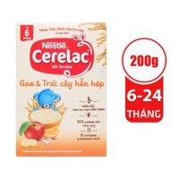 Bột ăn dặm Nestle Cerelac gạo và trái cây hỗn hợp 200g (6 – 24 tháng)