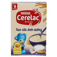 Bột ăn dặm Nestlé Cerelac Gạo sữa dinh dưỡng hộp 200g