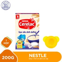 Bột ăn dặm NESTLÉ CERELAC Gạo Sữa Dinh Dưỡng - Hộp 200g Tặng 1 chén ăn dặm cao cấp màu bất kỳ LazadaMall