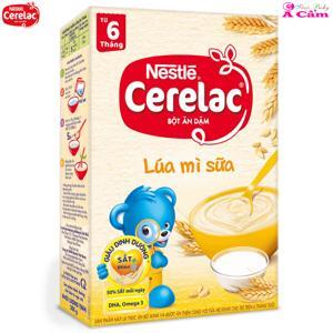 Bột ăn dặm Nestle Cerelac lúa mì sữa