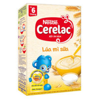 Bột ăn dặm Nestle Cerelac lúa mì sữa 200g cho bé 6M+