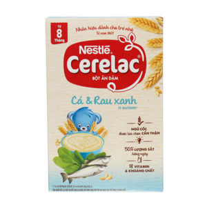 Bột ăn dặm Nestle Cerelac ngũ cốc cá và rau xanh