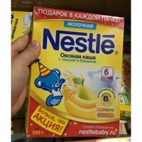 Bột ăn dặm Nestle vị yến mạch, lê, chuối