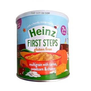 Bột ăn dặm ngũ cốc, cà rốt, phô mai, bắp ngọt nghiền Heinz - 100g