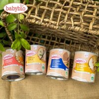 Bột ăn dặm pha sữa hữu cơ bổ sung Vitamin B1 cho bé từ 6 tháng Babybio 220g