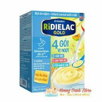 Bột ăn dặm Ridielac 4 gói 3 vị ngọt 200g Hộp Giấy