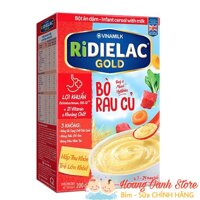 Bột ăn dặm Ridielac Bò rau củ 200g Hộp Giấy