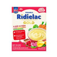 Bột ăn dặm Ridielac Gold 4 gói vị mặn 200g (7 - 24 tháng)