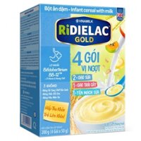 Bột ăn dặm Ridielac Gold 4 vị ngọt HG 200g (6 – 24 tháng)