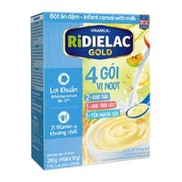 Bột ăn dặm RIDIELAC GOLD 4 vị ngọt 200g