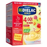 Bột ăn dặm Ridielac Gold 4 Vị Mặn HG 200g