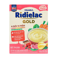 Bột ăn dặm Ridielac Gold 4 vị mặn 200g (7-24 tháng)