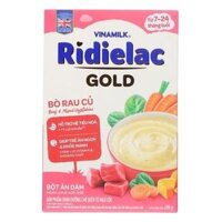 Bột ăn dặm Ridielac Gold bò rau củ 200g cho bé 7M-24M