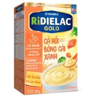 Bột ăn dặm Ridielac Gold cá hồi cải xanh 200g cho bé 7M-24M