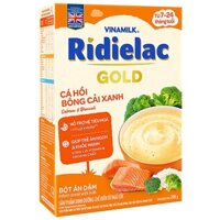 Bột Ăn Dặm Ridielac Gold Cá Hồi Bông Cải Xanh, 200g