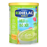 Bột ăn dặm Ridielac Gold heo bó xôi - Hộp thiếc 350g