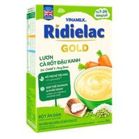 Bột ăn dặm Ridielac Gold Lươn cà rốt đậu xanh HG 200g