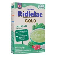 Bột ăn dặm Ridielac Gold vị heo bó xôi 200g cho bé 7M-24M