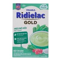 Bột ăn dặm Ridielac Gold vị heo bó xôi 200g cho bé 7M-24M