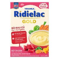 Bột ăn dặm Ridielac Gold Vinamilk Bò Rau củ