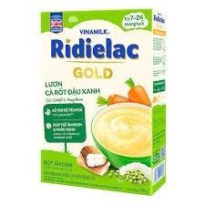Bột ăn dặm RiDielac Lươn Cà Rốt Đậu Xanh - Hộp giấy 200g