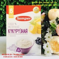 Bột ăn dặm Semper ngũ cốc sữa bắp ngô việt quất 6m