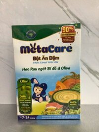 Bột ăn dặm tốt cho bé Nutricare Metacare Heo rau ngót bí đỏ