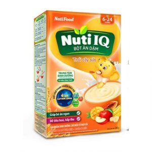 Bột ăn dặm trái cây sữa Nuti IQ NutiFood 200g