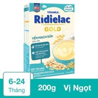 Bột ăn dặm Vinamilk RiDielac Gold yến mạch, sữa hộp 200g (6 - 24 tháng)