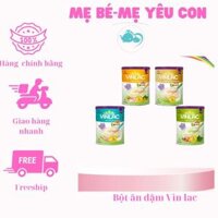 Bột ăn dặm vinlac gạo sữa, gà rau củ, heo bó xôi  300g- Mẹ yêu con