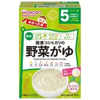 Bột ăn dặm Wakodo vị gạo và cà rốt cho bé 5m