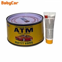 Bột bả Matit 2 thành phần dành cho Ô tô, xe máy lon vàng ATM (1kg)