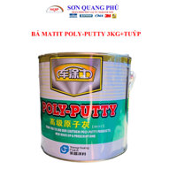 Bột bả matit POLY PUTTY YONGCHANG 3Kg, keo Matic dùng cho ô tô, xây dựng, gỗ, gốm, kim loại SONQUANGPHU8856