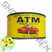 Bột Bả Matít Vàng ATM Nhập Khẩu Thái Lan 1Kg Kèm Phụ Gia Bả Ô Tô, Kim Loại