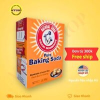 Bột Baking Soda Natural Soda Sodium Bicarbonate Dùng làm bánh,Làm Sáng Răng, Tẩy Rửa Nhà Cửa, Ngâm rửa rau củ quả, khối lượng  454g