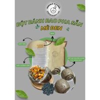 BỘT BÁNH BAO MÈ ĐEN PHA SẴN -Tặng kèm giấy lót bánh + giấy hướng dẫn chi tiết làm bánh